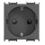 Priza schuko 16A 2m Negru Modul TEM